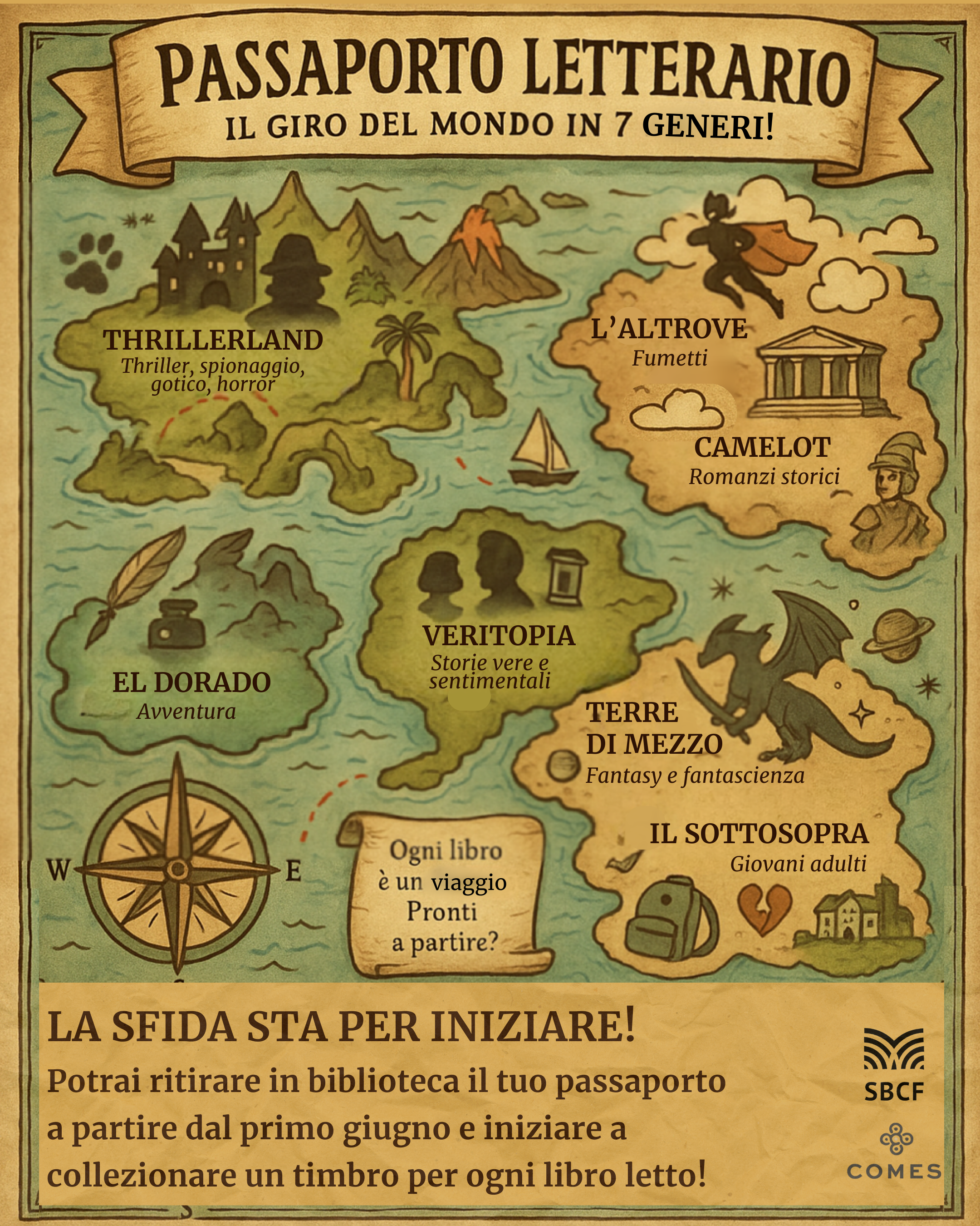 Torna il Passaporto letterario! locandina passaporto letterario 2025