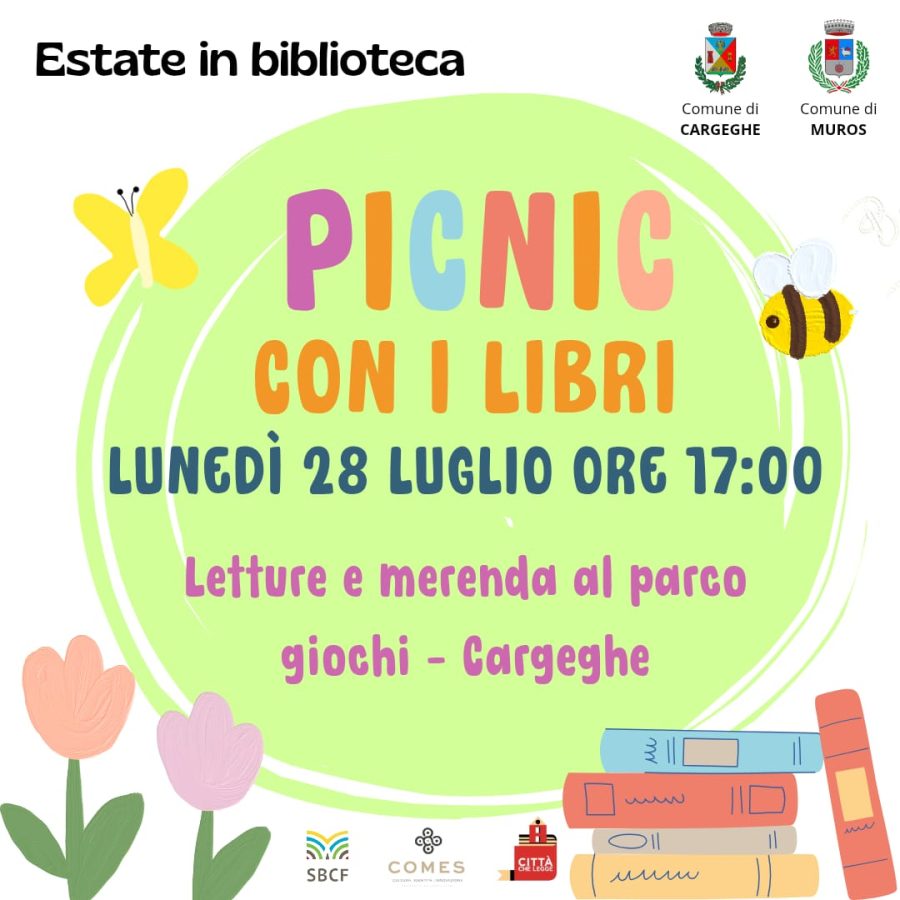 CARGEGHE E MUROS: PICNIC CON I LIBRI
